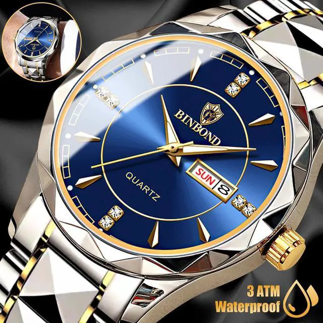 Main image of Waterproof Men Watch Stainless Steel Quartz Luminous Classic Business Wristwatch