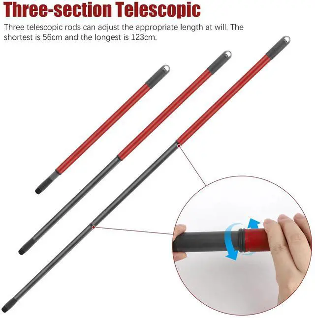 Alt view image 4 of 7 - Long Telescopic Spin Mop Pole Handle Replacement 3-Section For O-Cedar EasyWring