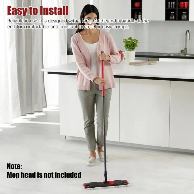 Alt view image 7 of 7 - Long Telescopic Spin Mop Pole Handle Replacement 3-Section For O-Cedar EasyWring