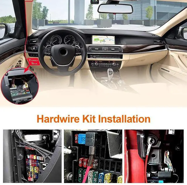 Alt view image 5 of 7 - Universal Type C Dash Cam Hardwire Kit Hard Wire Cable Fuse 12-24V to 5V Car DVR