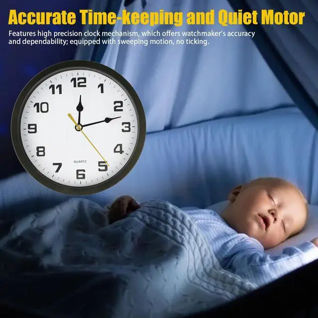 Alt view image 7 of 7 - Quartz Wall Clock Movement Mechanism DIY Replacement Hands Repair Tool Parts Kit