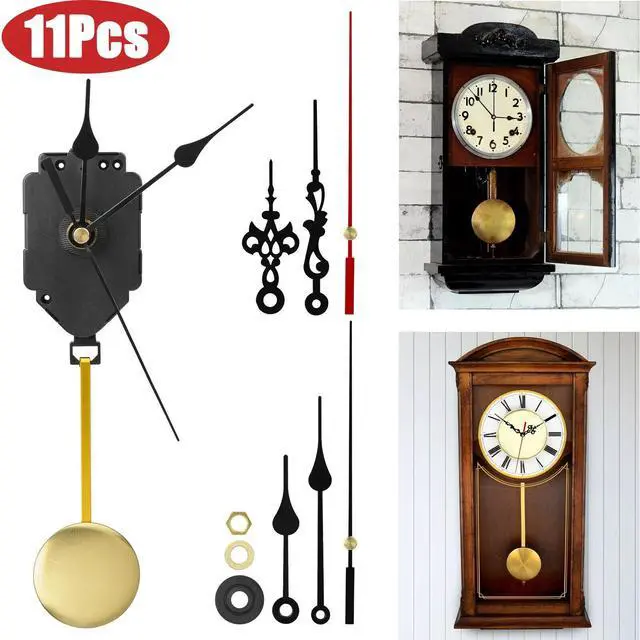 Main image of Quartz Wall Clock Pendulum Swing Movement Mechanism DIY Kit Silent Repair Parts