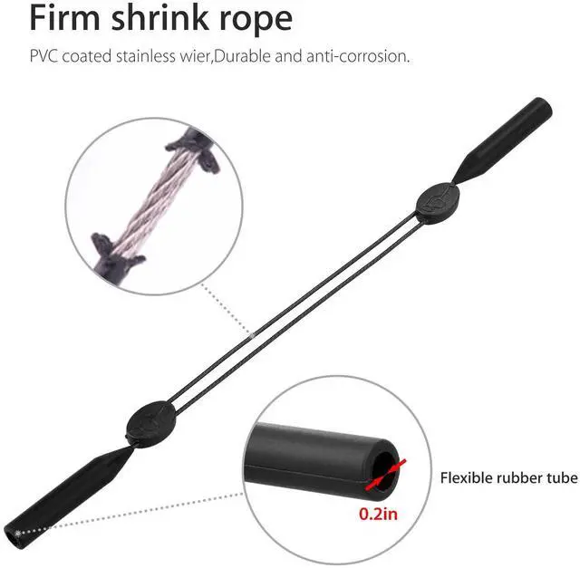 Alt view image 6 of 7 - 2x Adjustable Eyeglasses Neck Strap Sunglasses Holder Cord Sport Glasses String