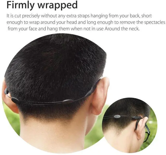 Alt view image 3 of 7 - 2x Adjustable Eyeglasses Neck Strap Sunglasses Holder Cord Sport Glasses String