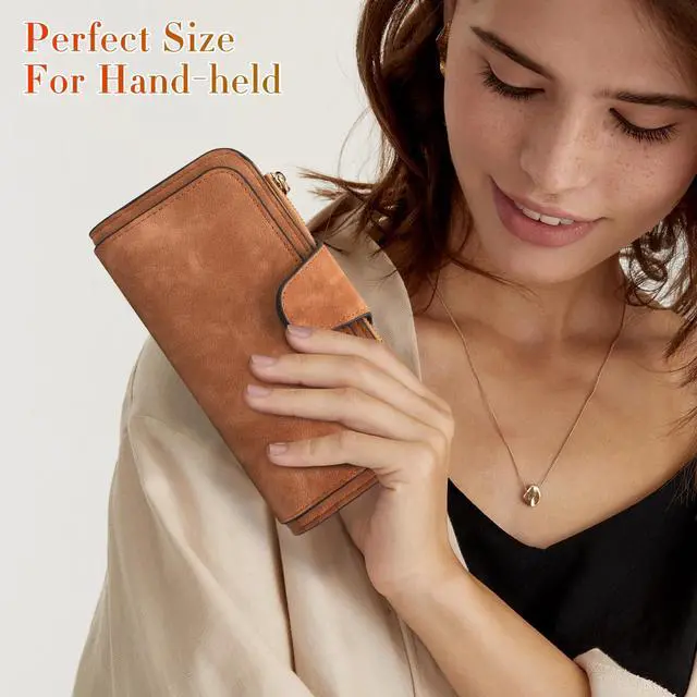 Alt view image 2 of 7 - Women Lady Soft Leather Wallet Long Clutch Card Holder Purse Pocket Handbag Gift