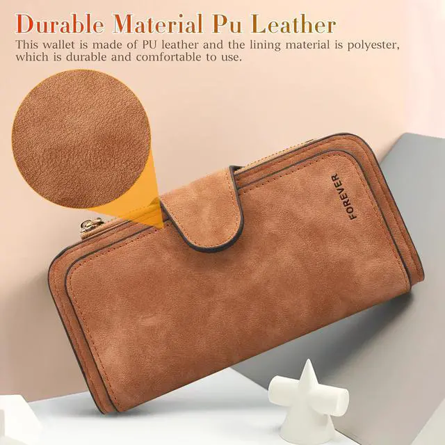 Alt view image 5 of 7 - Women Lady Soft Leather Wallet Long Clutch Card Holder Purse Pocket Handbag Gift