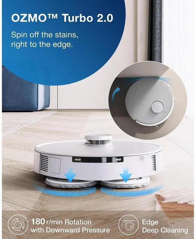 Alt view image 2 of 7 - ECOVACS DEEBOT T20 OMNI Robot Self Empty Vacuum Mop Hot Wash AutoDry 6000Pa