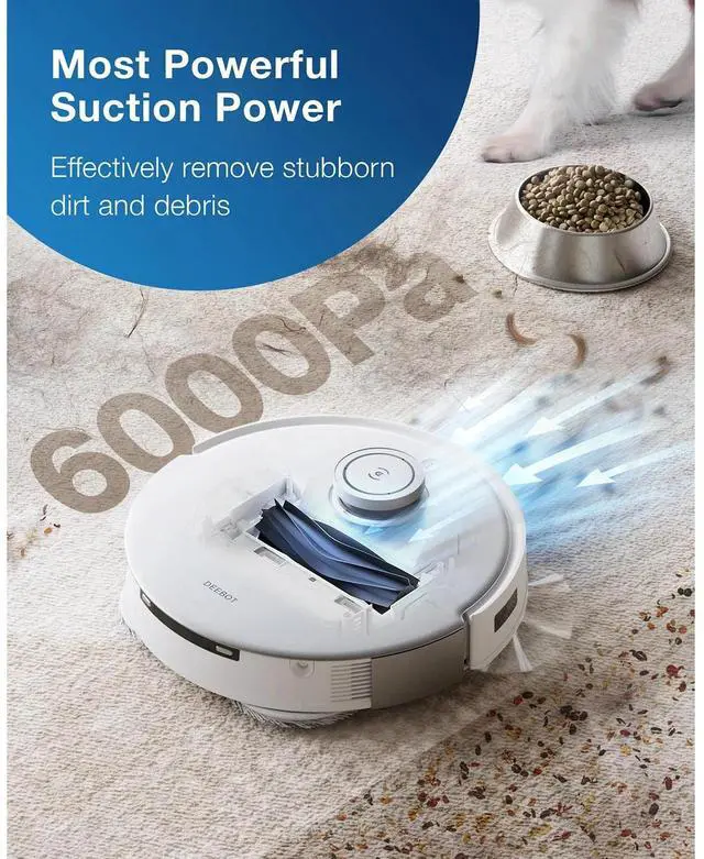 Alt view image 6 of 7 - ECOVACS DEEBOT T20 OMNI Robot Self Empty Vacuum Mop Hot Wash AutoDry 6000Pa