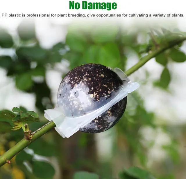 Alt view image 2 of 7 - 10PCS 5CM Plant Root Growing Box Reusable Air Layering Pods for Fast Propagation