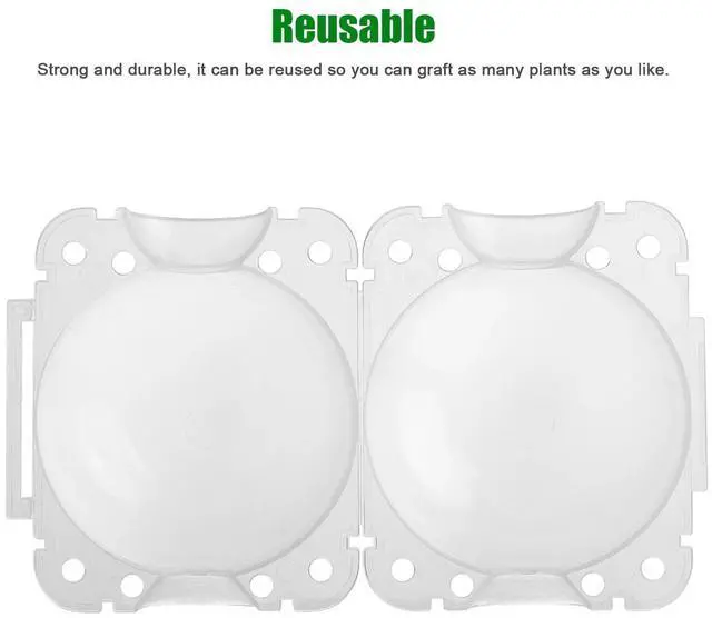 Alt view image 5 of 7 - 10PCS 5CM Plant Root Growing Box Reusable Air Layering Pods for Fast Propagation