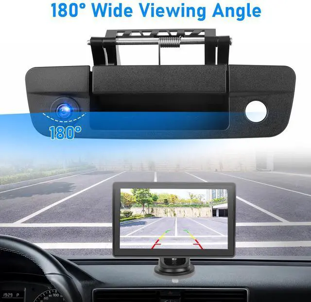 Alt view image 4 of 7 - Tailgate Handle Backup Camera 68197873AA For 2009-2017 Dodge Ram 1500 2500 3500