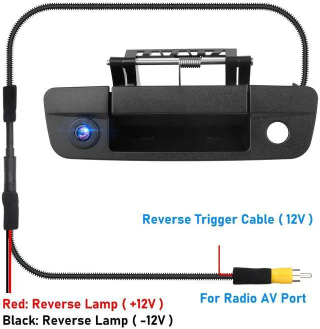 Alt view image 3 of 7 - Tailgate Handle Backup Camera 68197873AA For 2009-2017 Dodge Ram 1500 2500 3500