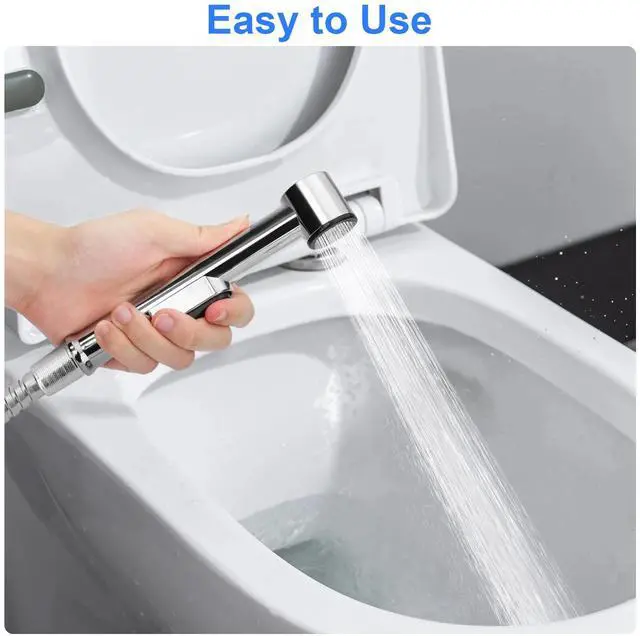 Alt view image 2 of 7 - Hand Held Toilet Bidet Sprayer Bathroom Shower Water Spray Head w/1.5m Hose Part