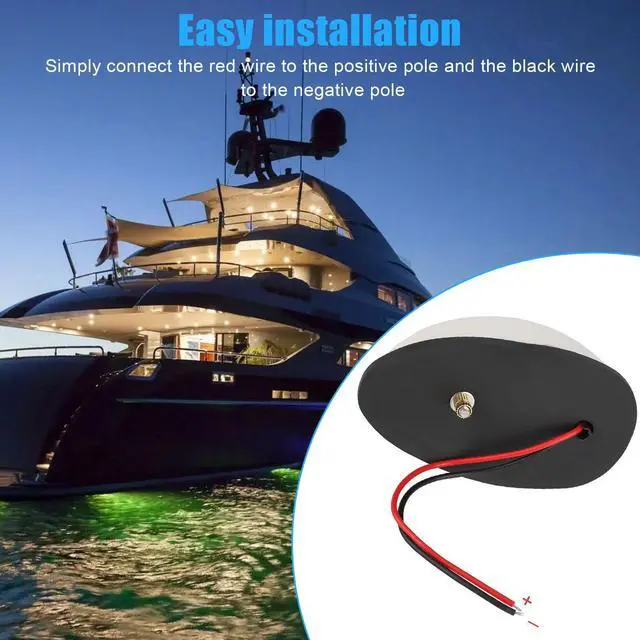 Alt view image 4 of 7 - Pair Red & Green 8 LED Navigation Lights Marine Bow Light Lamp for Boat Pontoon