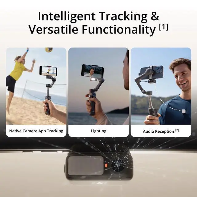 Alt view image 2 of 7 - Osmo Mobile 7P 3-Axis Phone Gimbal Stabilizer for iPhone & Android Bundle lightweight, portable, and user-friendly