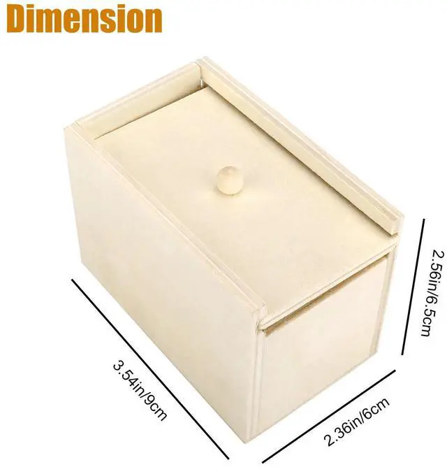 Alt view image 7 of 7 - 2X Wooden Prank Spider Scare Box Hidden in Case Trick Play Joke Scarebox Gag Toy