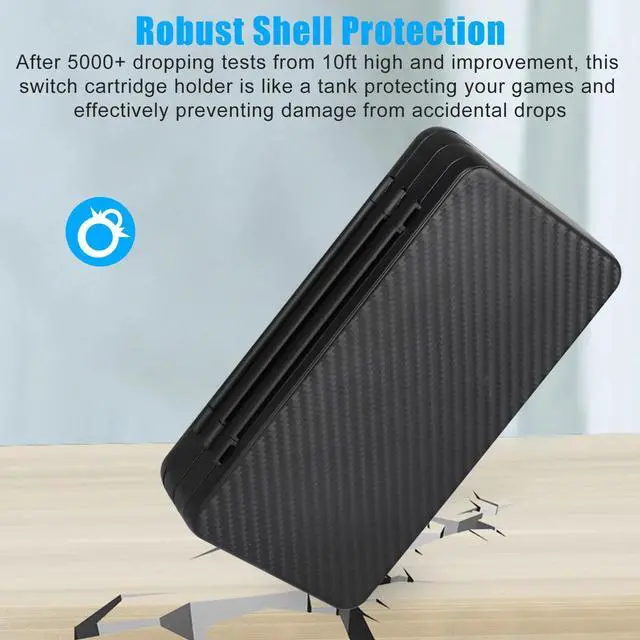 Alt view image 3 of 7 - 72-in-1 Game Card Case Holder Storage Box Travel Carry Cover for Nintendo Switch