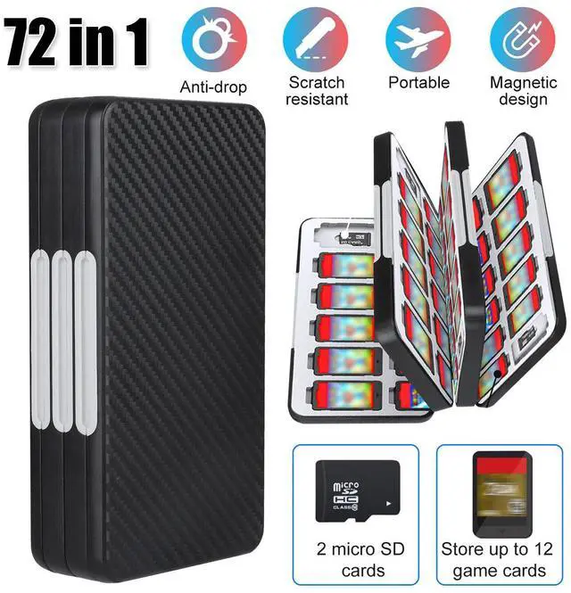 Main image of 72-in-1 Game Card Case Holder Storage Box Travel Carry Cover for Nintendo Switch