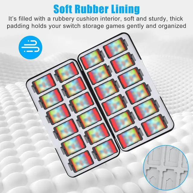 Alt view image 4 of 7 - 72-in-1 Game Card Case Holder Storage Box Travel Carry Cover for Nintendo Switch