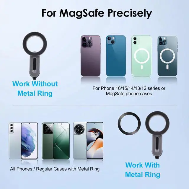 Alt view image 2 of 7 - Magsafe CD Slot Phone Holder Car CD Player Mount 360° Rotate for iPhone