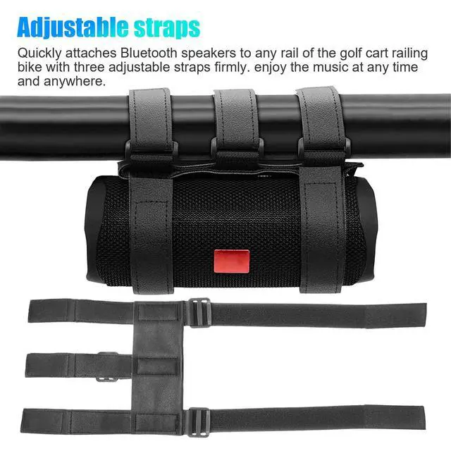 Alt view image 3 of 7 - Portable Bike Speaker Mount Handlebar Sound Bar Bicycle Holder Straps Adjustable