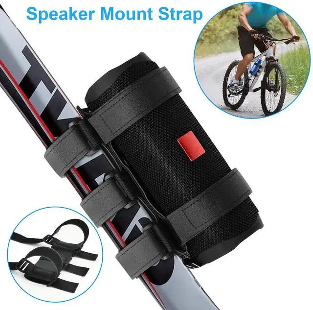 Main image of Portable Bike Speaker Mount Handlebar Sound Bar Bicycle Holder Straps Adjustable