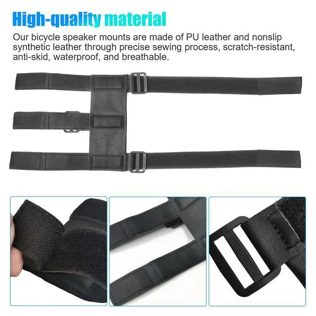 Alt view image 6 of 7 - Portable Bike Speaker Mount Handlebar Sound Bar Bicycle Holder Straps Adjustable