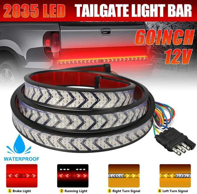 Main image of 60" Inch Truck Tailgate LED Light Bar Brake Reverse Turn Signal Stop Tail Strip