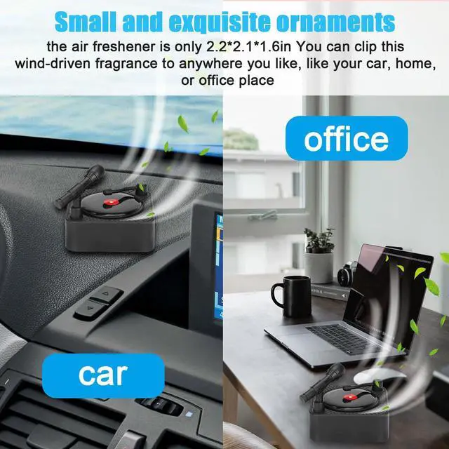 Alt view image 4 of 7 - Car Air Freshener Perfume Diffuser Conditioner Clip Auto Fragrance Record Player