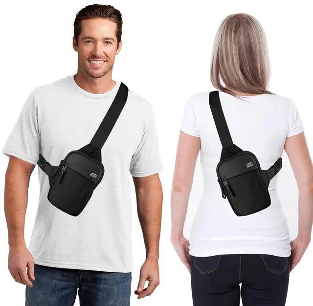Alt view image 3 of 7 - Men Women Sling Bag Cross Body Handbag Chest Shoulder Backpack Travel Waterproof