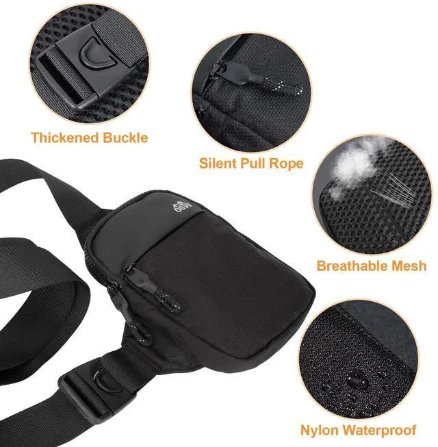 Alt view image 4 of 7 - Men Women Sling Bag Cross Body Handbag Chest Shoulder Backpack Travel Waterproof