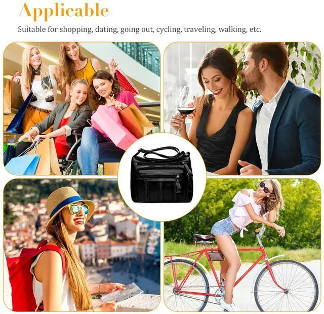 Alt view image 6 of 7 - Women Shoulder Handbag Cross Body Pouch Bag Leather Cell Phone Purse Wallet Case