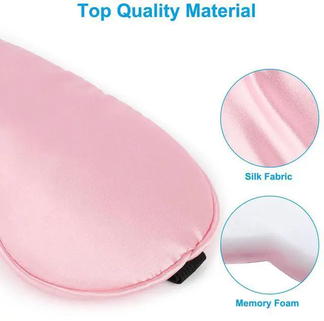 Alt view image 3 of 7 - 3pcs Travel Eye Mask Sleeping Soft Padded Shade Cover Rest Relax Sleep Blindfold