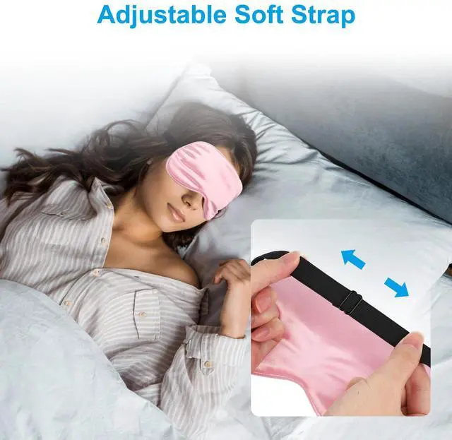 Alt view image 4 of 7 - 3pcs Travel Eye Mask Sleeping Soft Padded Shade Cover Rest Relax Sleep Blindfold