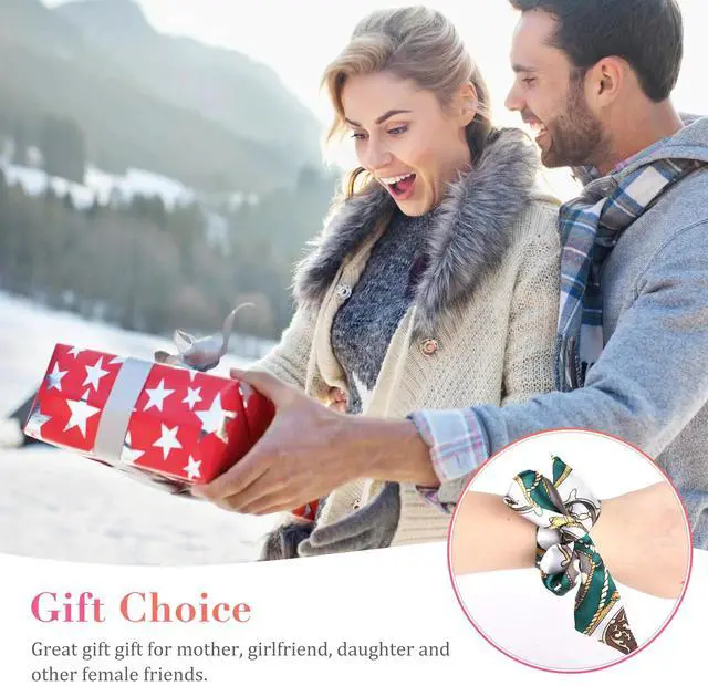 Alt view image 5 of 7 - 12pcs Women Satin Silk Scarf Scarves Wrap Tied Bag Handle Neck Hair Long Ribbon