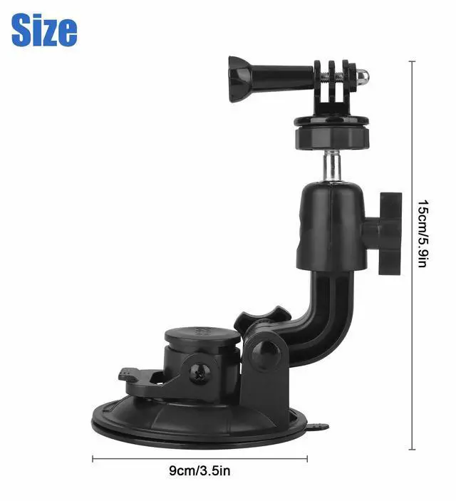 Alt view image 7 of 7 - Car Window Holder Suction Cup Mount Windshield for GoPro Hero DSLR Camera