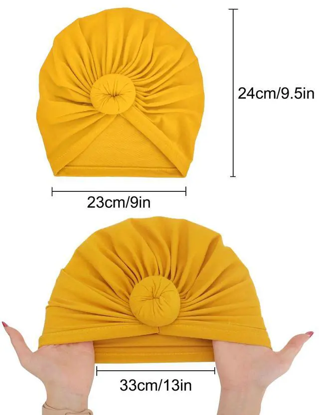 Alt view image 2 of 7 - 6PCS Women African Flower Knot Headwraps Bonnet Turban Beanie Cap Headwear