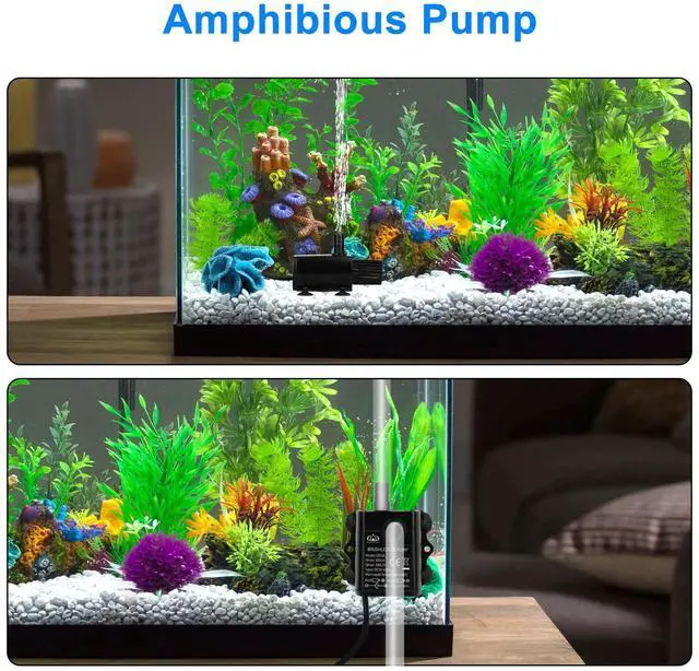 Alt view image 5 of 7 - Submersible Water Pump Aquarium Fountain with Flow Adjustment and USB Interface