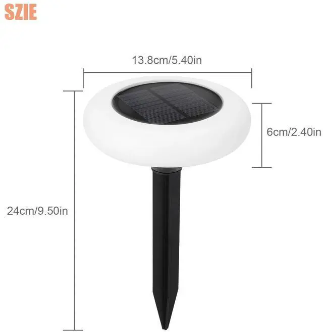 Alt view image 7 of 7 - 2PCS LED Solar Lights Christmas Outdoor Yard Garden Pathway Landscape Decor Lamp