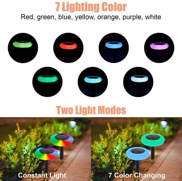 Alt view image 3 of 7 - 2PCS LED Solar Lights Christmas Outdoor Yard Garden Pathway Landscape Decor Lamp