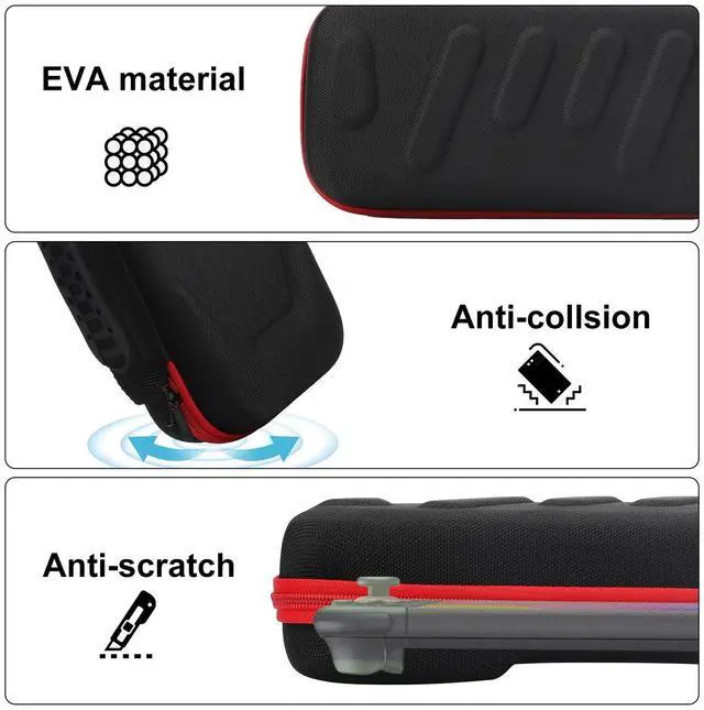 Alt view image 3 of 7 - Carrying Case for Nintendo Switch 2 (2025)Portable Bag w/ 24 Game Cartridge Slot