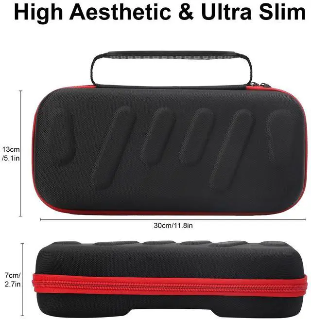 Alt view image 7 of 7 - Carrying Case for Nintendo Switch 2 (2025)Portable Bag w/ 24 Game Cartridge Slot
