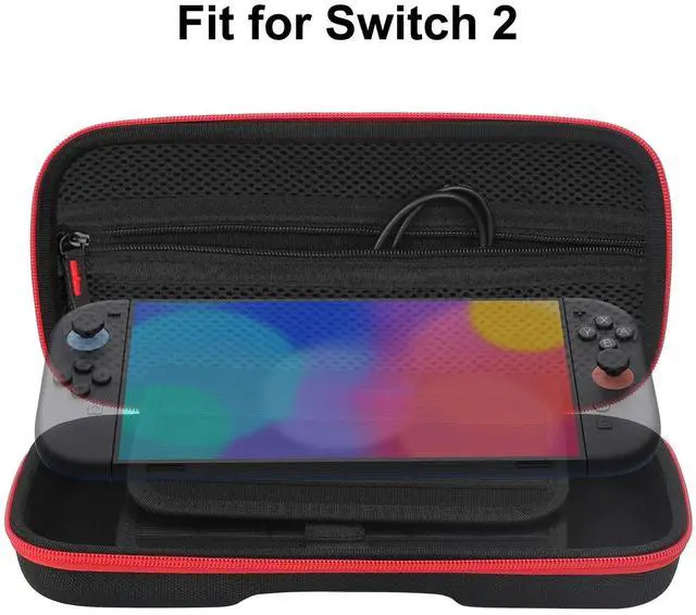 Alt view image 2 of 7 - Carrying Case for Nintendo Switch 2 (2025)Portable Bag w/ 24 Game Cartridge Slot
