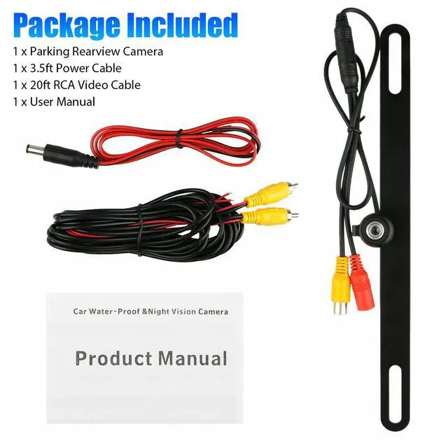 Alt view image 7 of 7 - HD Waterproof Car Reverse Camera Night Vision Rear View Backup Parking Video Cam