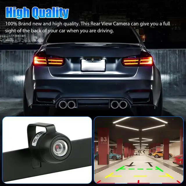 Alt view image 3 of 7 - HD Waterproof Car Reverse Camera Night Vision Rear View Backup Parking Video Cam