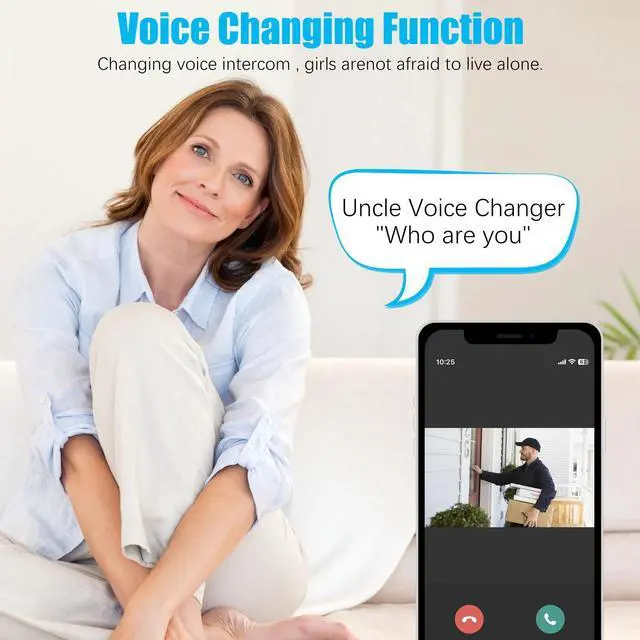 Alt view image 6 of 7 - Smart Wireless WiFi Doorbell Intercom Video Recording Camera Door Bell Security