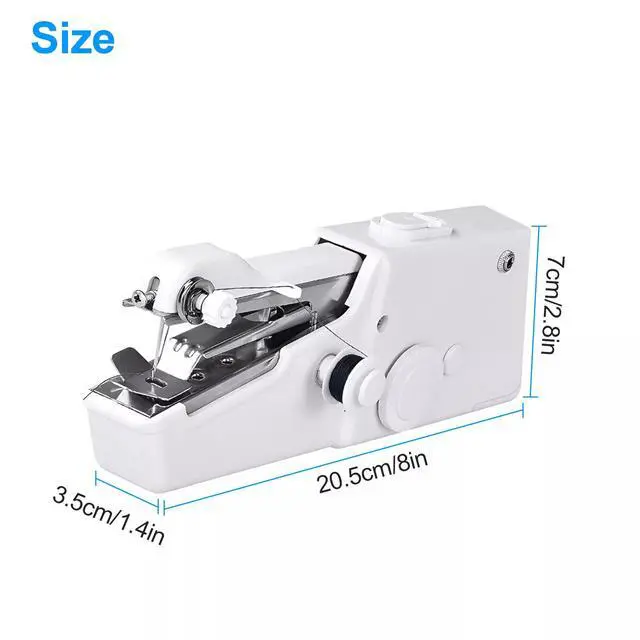 Alt view image 6 of 7 - 35 Pcs Handheld Sewing Machine Mini Portable Electric Tailor Stitch Home Travel