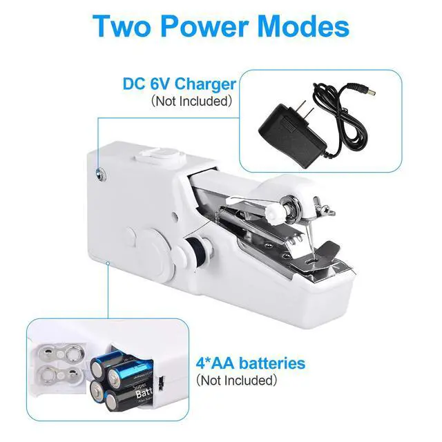 Alt view image 3 of 7 - 35 Pcs Handheld Sewing Machine Mini Portable Electric Tailor Stitch Home Travel