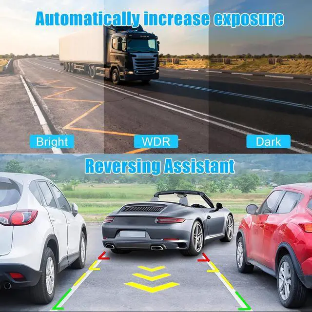 Alt view image 2 of 7 - HD 1080P Car DVR Dash Cam Front/Rear Camera Video Recorder G-sensor Night Vision