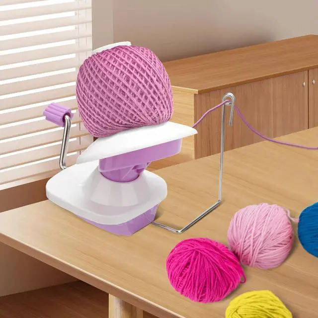 Alt view image 6 of 7 - Portable Yarn Winder Manual Hand Operated Knitting Ball Winder with Suction Base